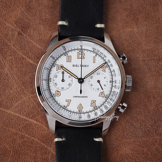 Baltany Retro Chronograph S205034 39mm White Dial