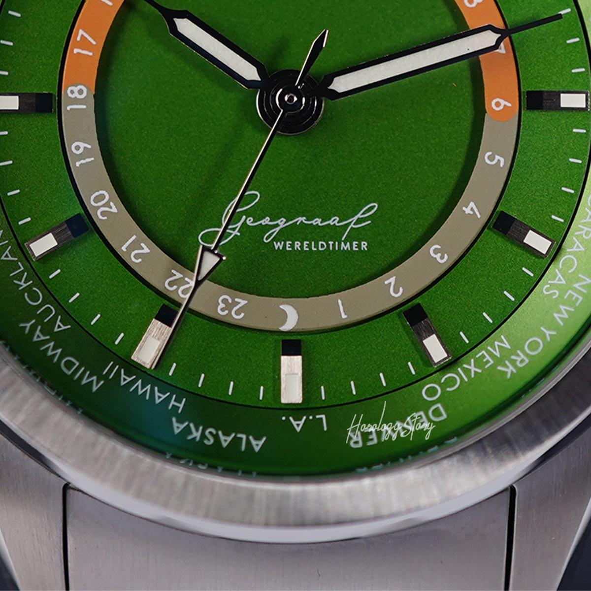 Batavi Geograaf Eire Green Dial