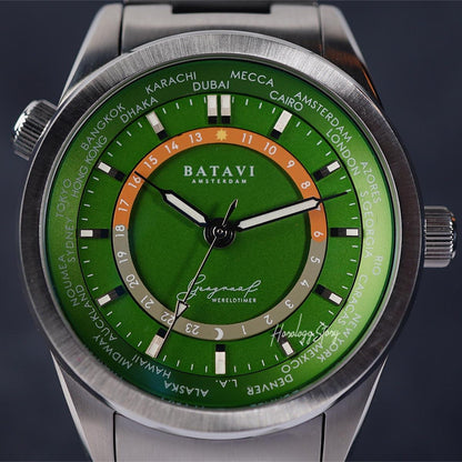 Batavi Geograaf Eire Green Dial