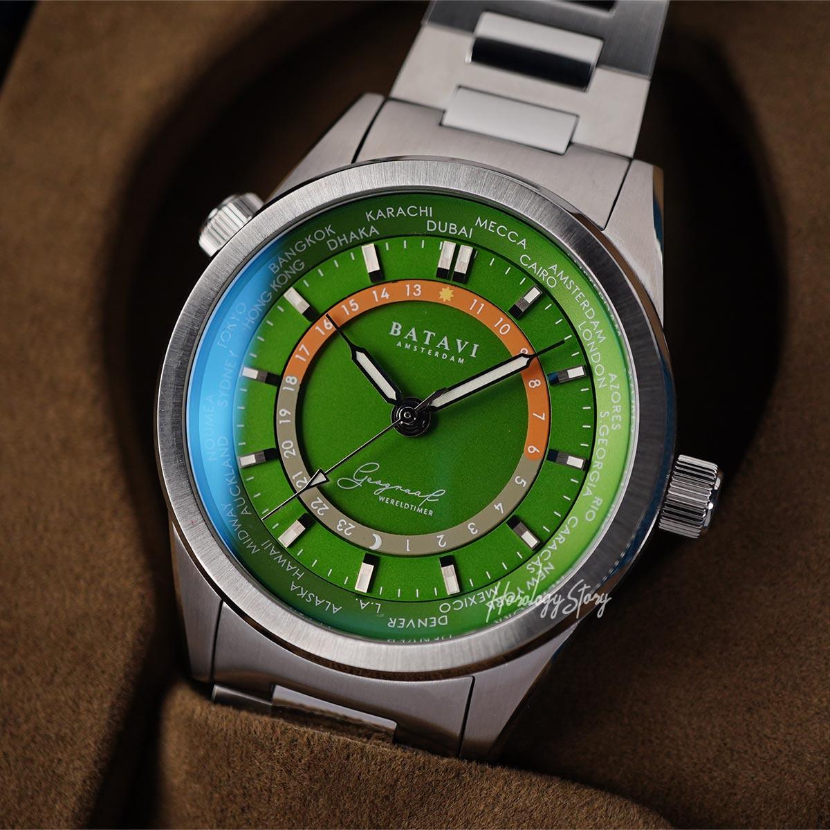 Batavi Geograaf Eire Green Dial