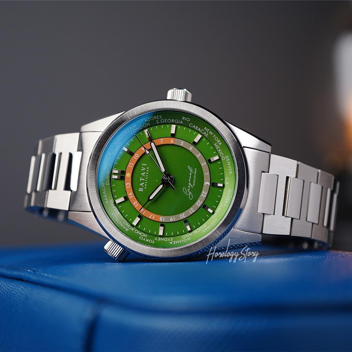 Batavi Geograaf Eire Green Dial