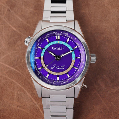 Batavi Geograaf French Lavender Purple Dial
