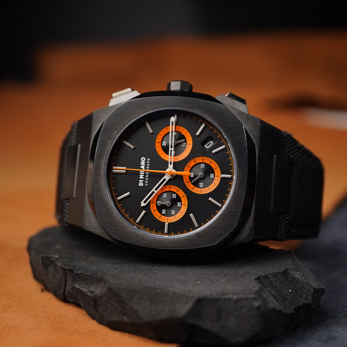 D1 Milano Gear CHNJ01 Chronograph Gun Metal