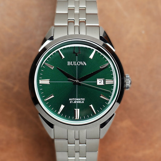 Bulova Sutton Classic BLV 96B424 Green Dial