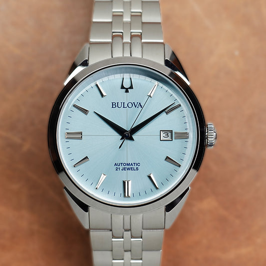 Bulova Sutton Classic BLV 96B423 Aqua Blue Dial