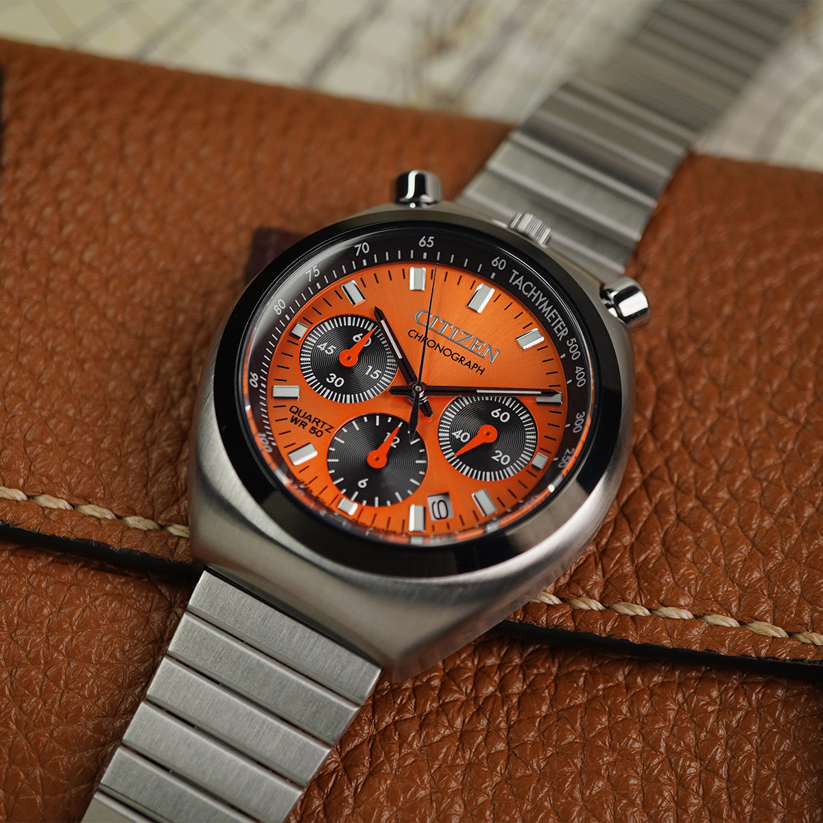 Citizen Tsuno Chrono Bullhead AN3660-81X Orange Dial