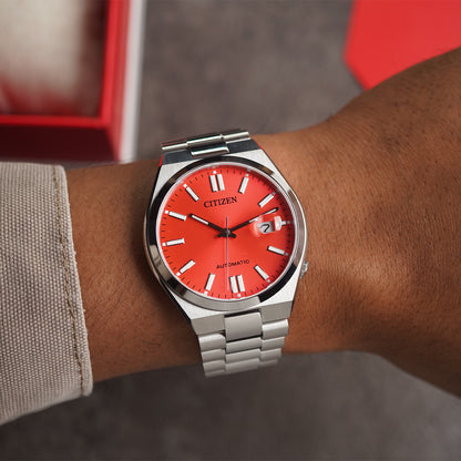 Citizen Tsuyosa NJ0158-89W X Pantone Blazing Red Dial