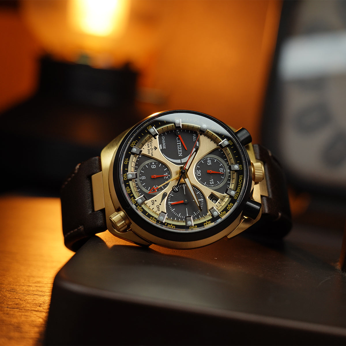 Citizen Promaster Tsuno Chrono Racer Limited Edition AV0072-01X Black Gold Dial