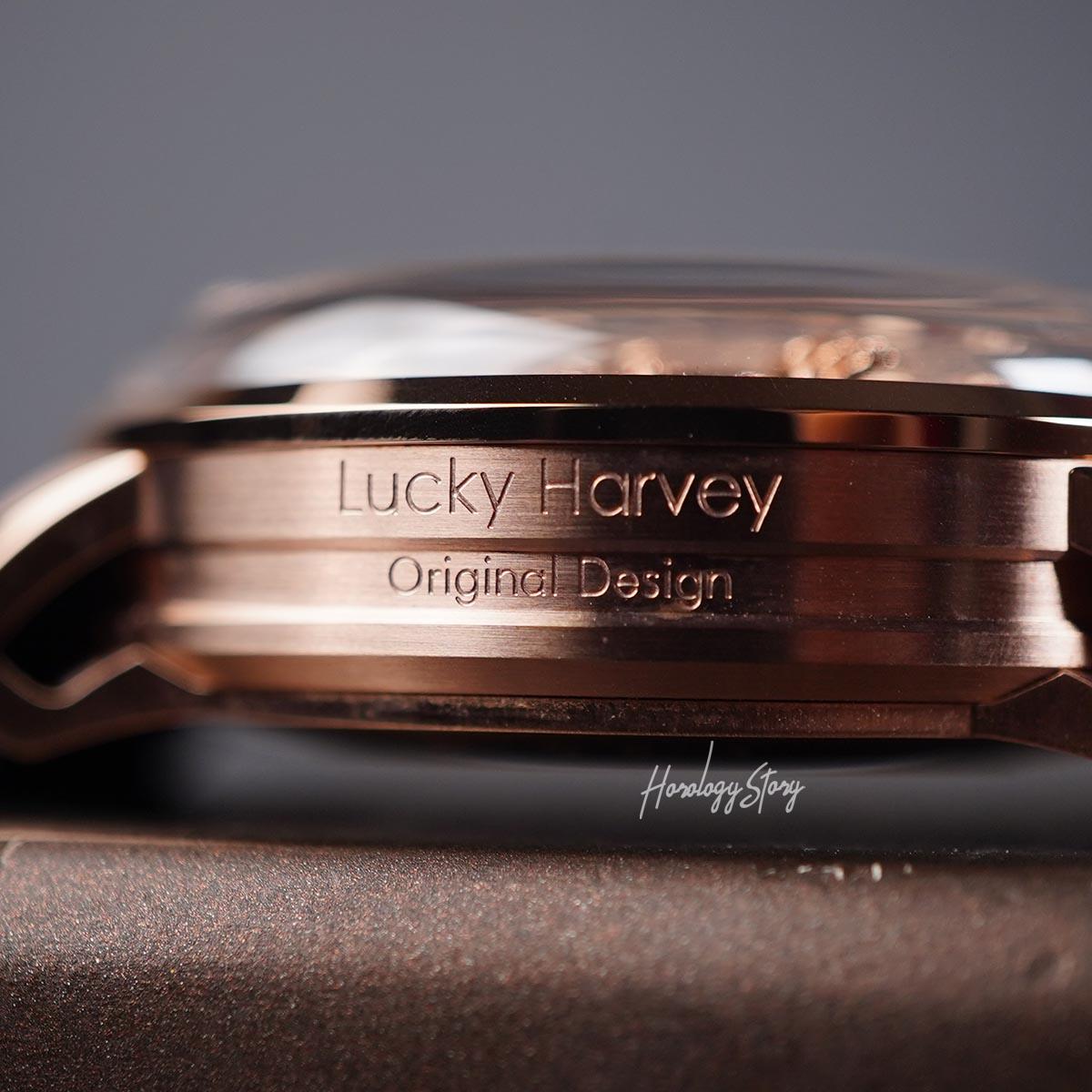 LUCKY HARVEY Rose Gold Dragon Ball Automatic