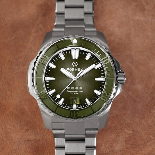 Formex Reef 39,5mm Green Dial Green Ceramic Bezel COSC