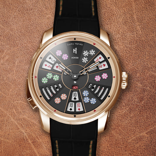 LUCKY HARVEY Player Series Poker Sangong Rosegold