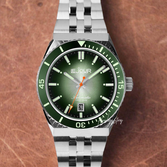 Le Jour Delmare Green Sunray Dial