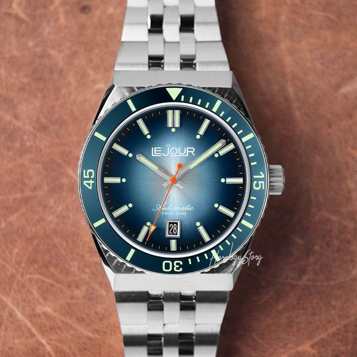 Le Jour Delmare Blue Sunray Dial