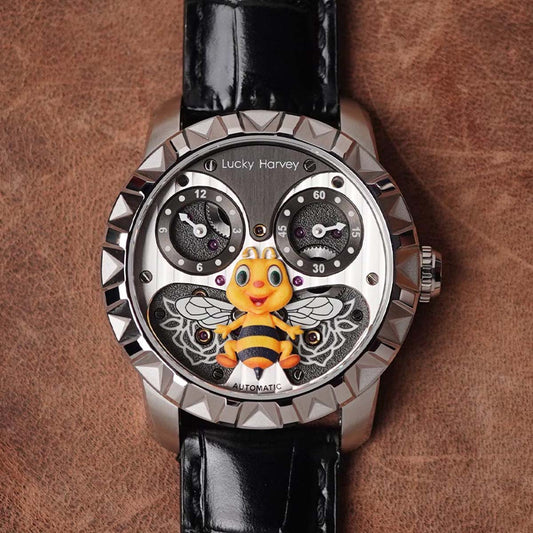 LUCKY HARVEY Silver Flying Bee Automatic