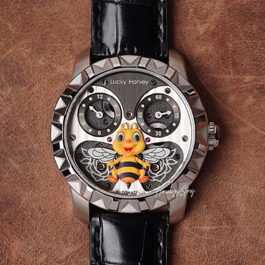 LUCKY HARVEY Silver Flying Bee Automatic