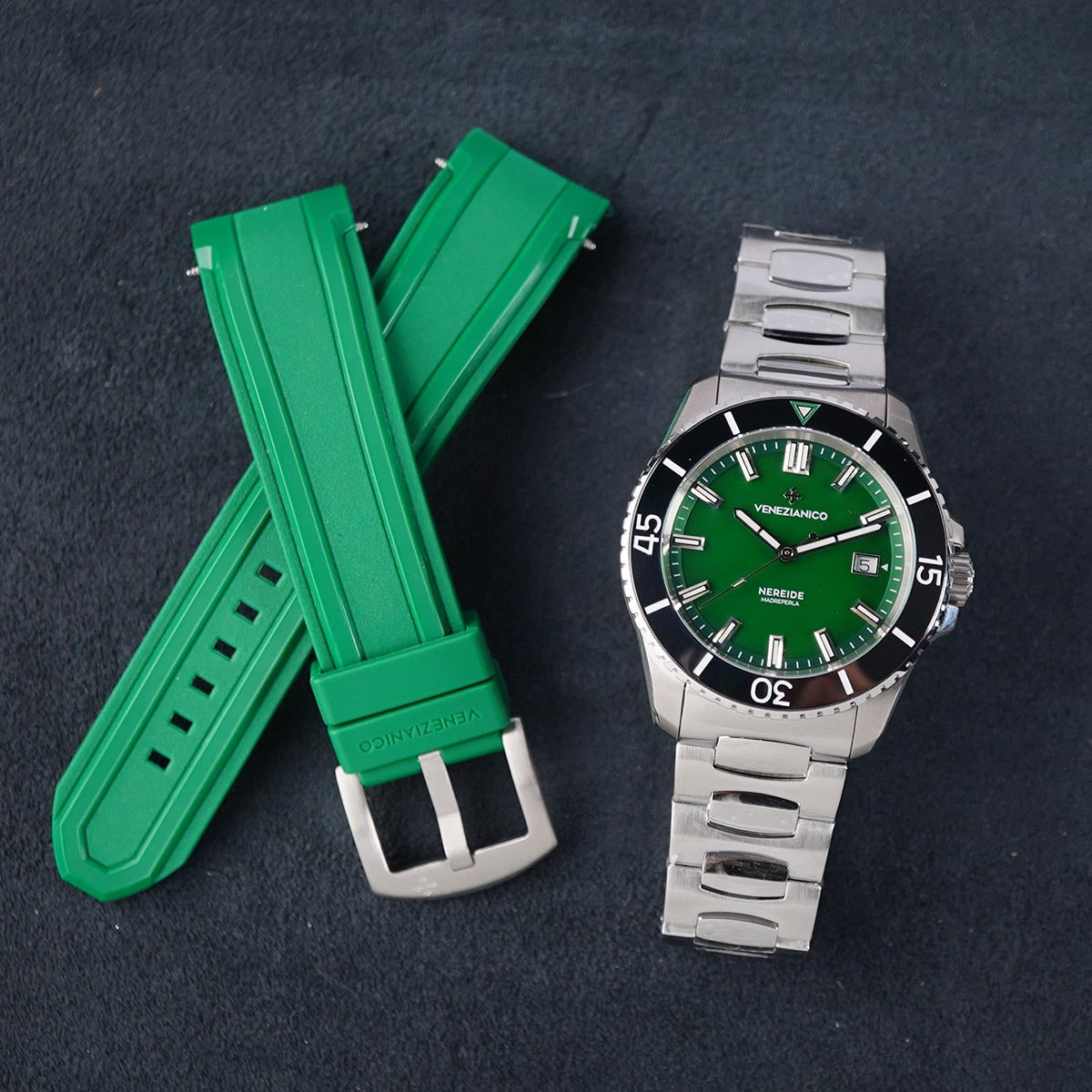 Venezianico Nereide 42mm Madreperla 4521540 Green MOP