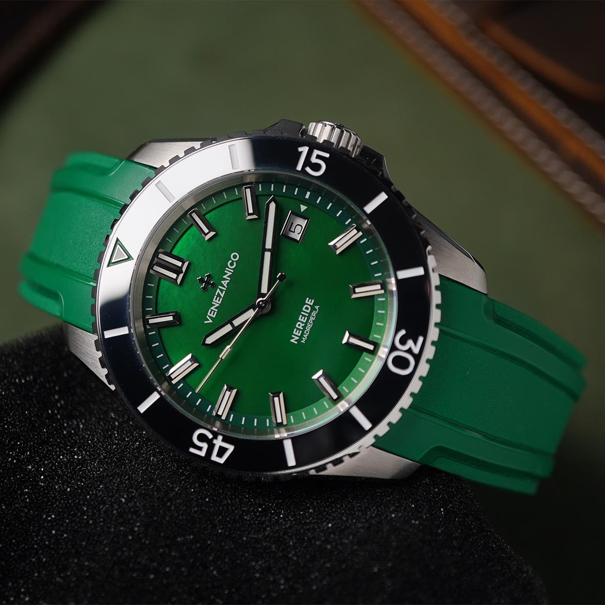 Venezianico Nereide 42mm Madreperla 4521540 Green MOP