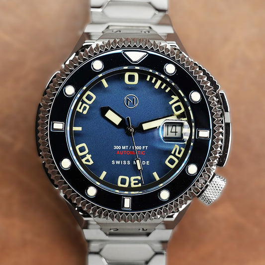 Atlantean II N002-07 Blue Sand Blast Dial