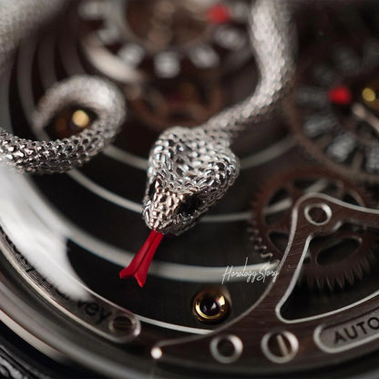 LUCKY HARVEY Silver Snake Automatic