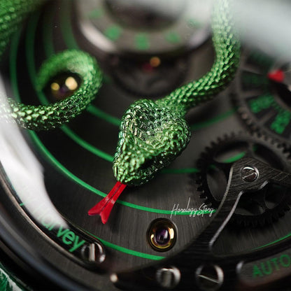 LUCKY HARVEY Green Snake Automatic