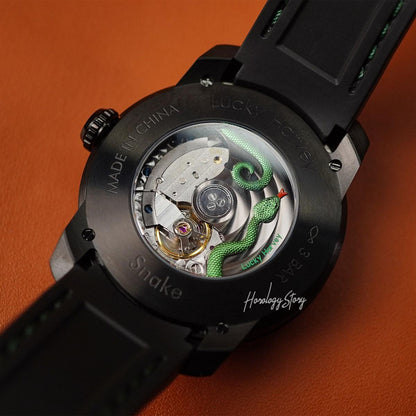 LUCKY HARVEY Green Snake Automatic