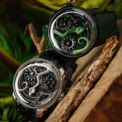 LUCKY HARVEY Green Snake Automatic