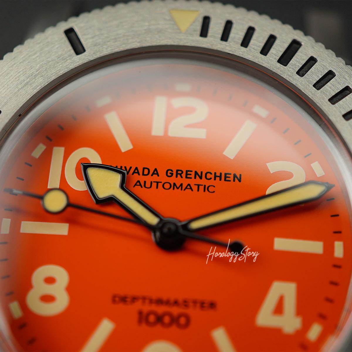 Nivada Grenchen Depthmaster Orange