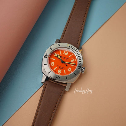 Nivada Grenchen Depthmaster Orange