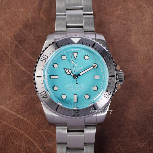 OceanX Sharkmaster V VSMS591 Tiffany Blue