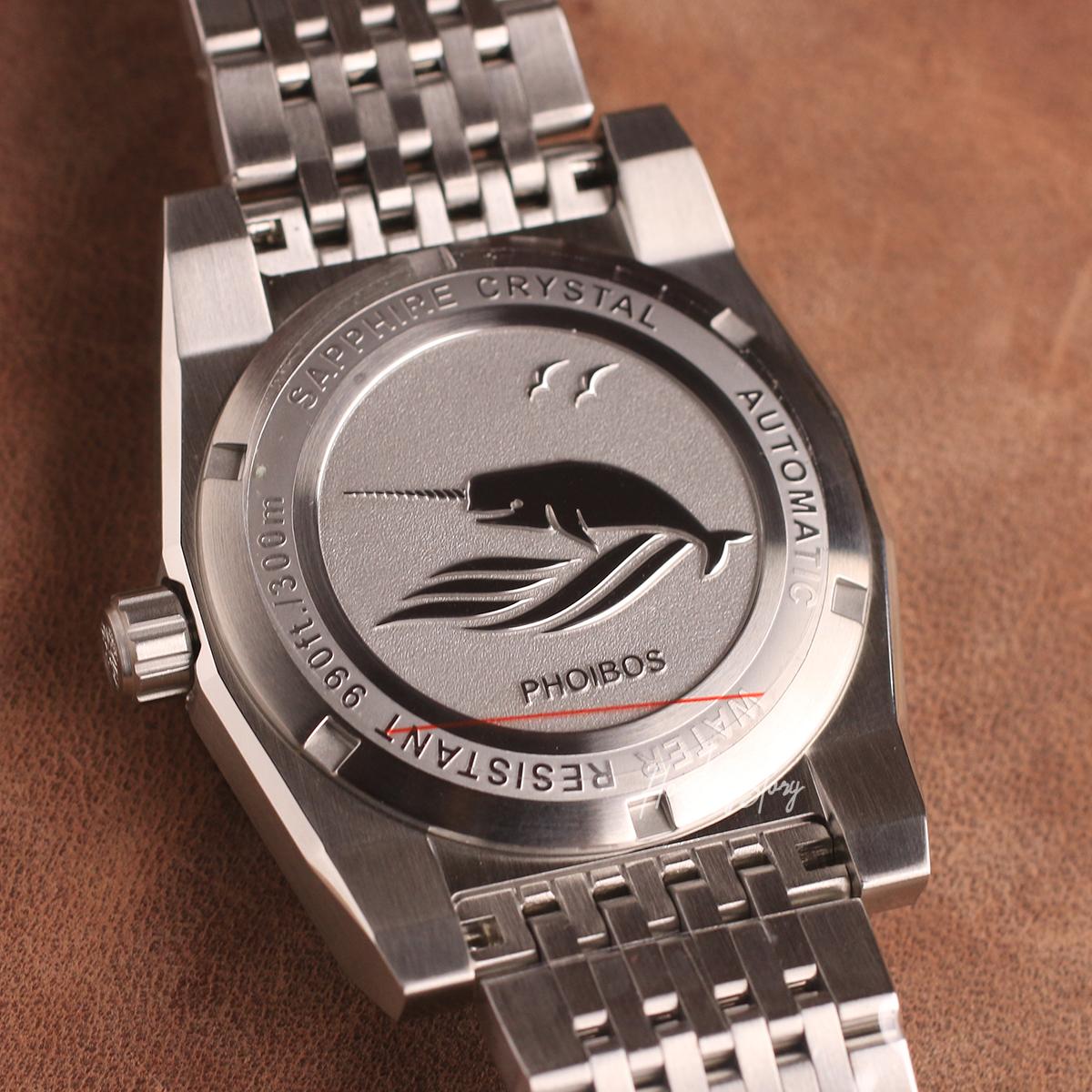 Phoibos Narwhal 300m PY037C Grey Dial