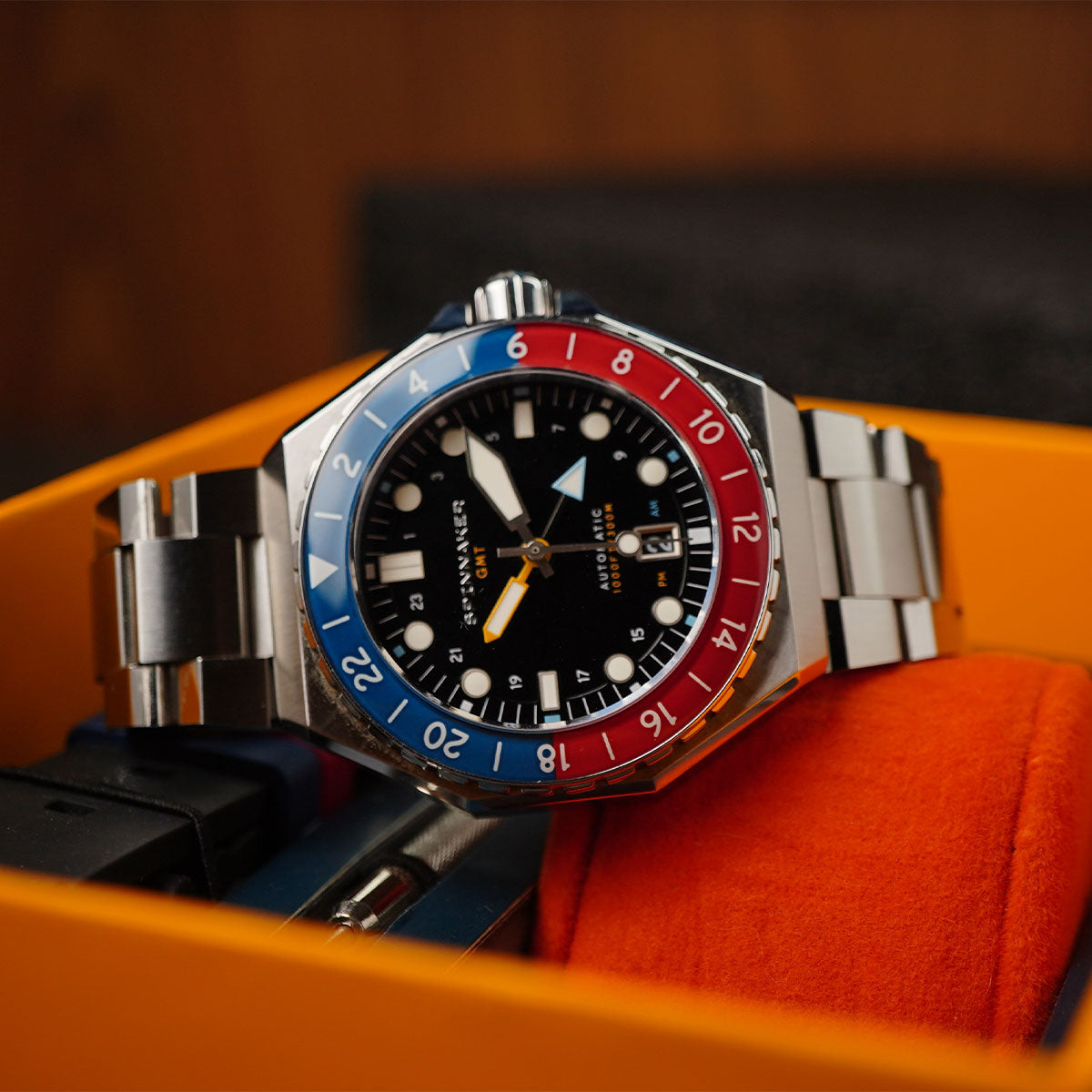 Spinnaker Dumas GMT Cobalt Crimson