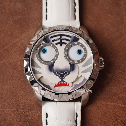 LUCKY HARVEY Tiger Rolling Eyes Automatic