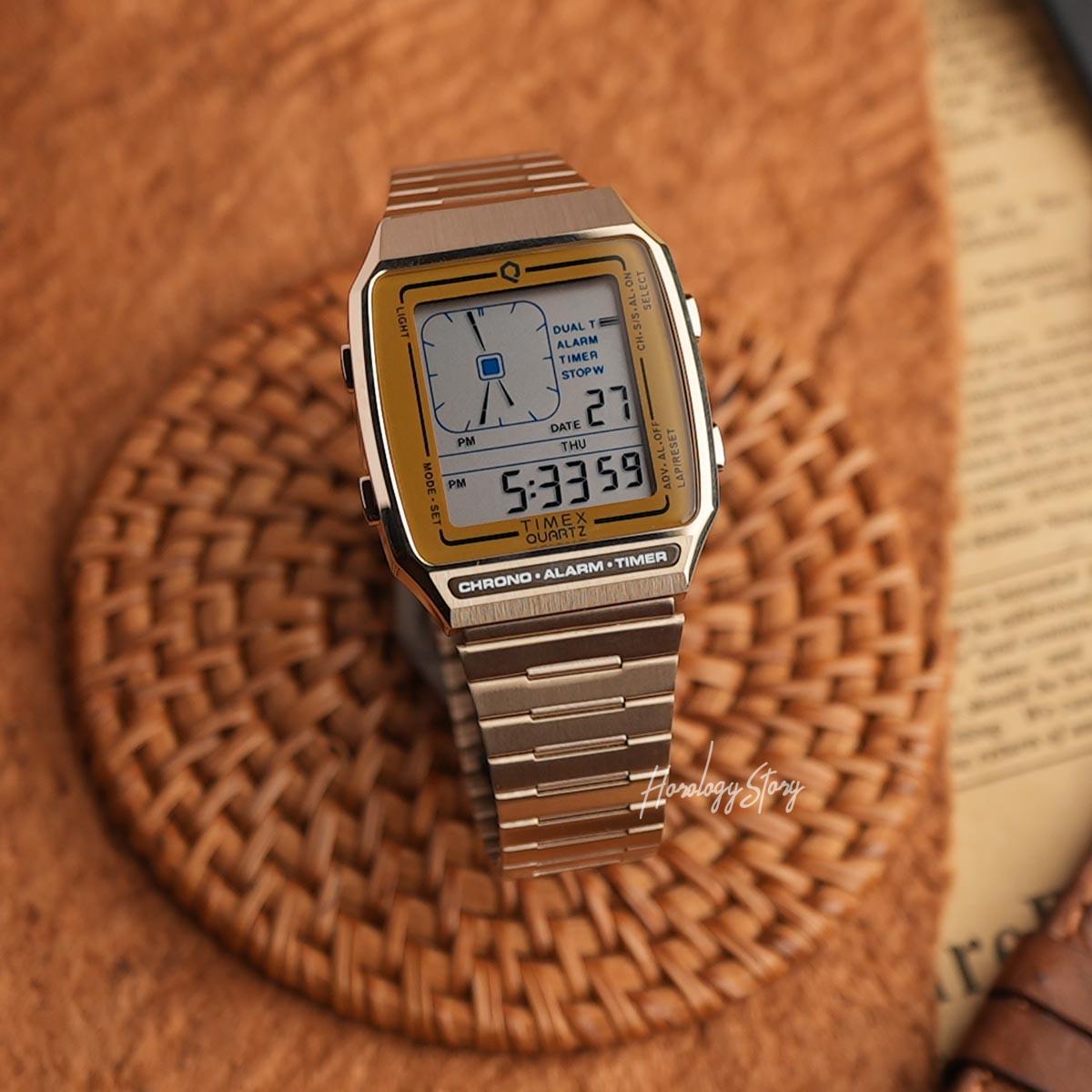 Timex-Q Reissue Digital LCA Gold