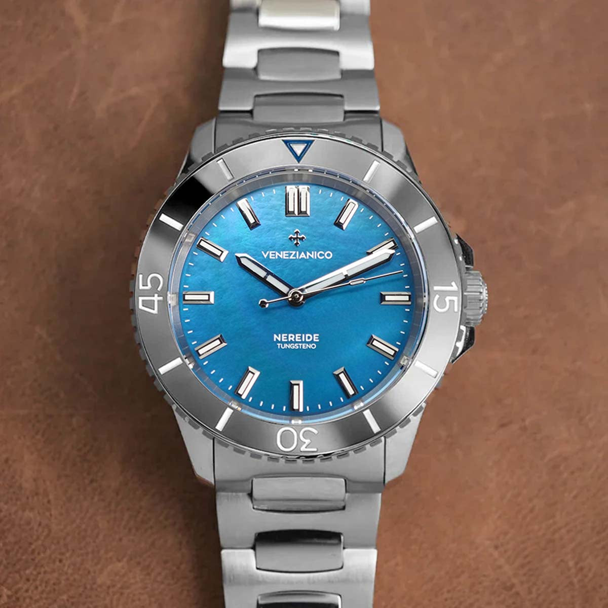 Venezianico Nereide 39mm Tungsteno 3121541C Blue MOP Dial