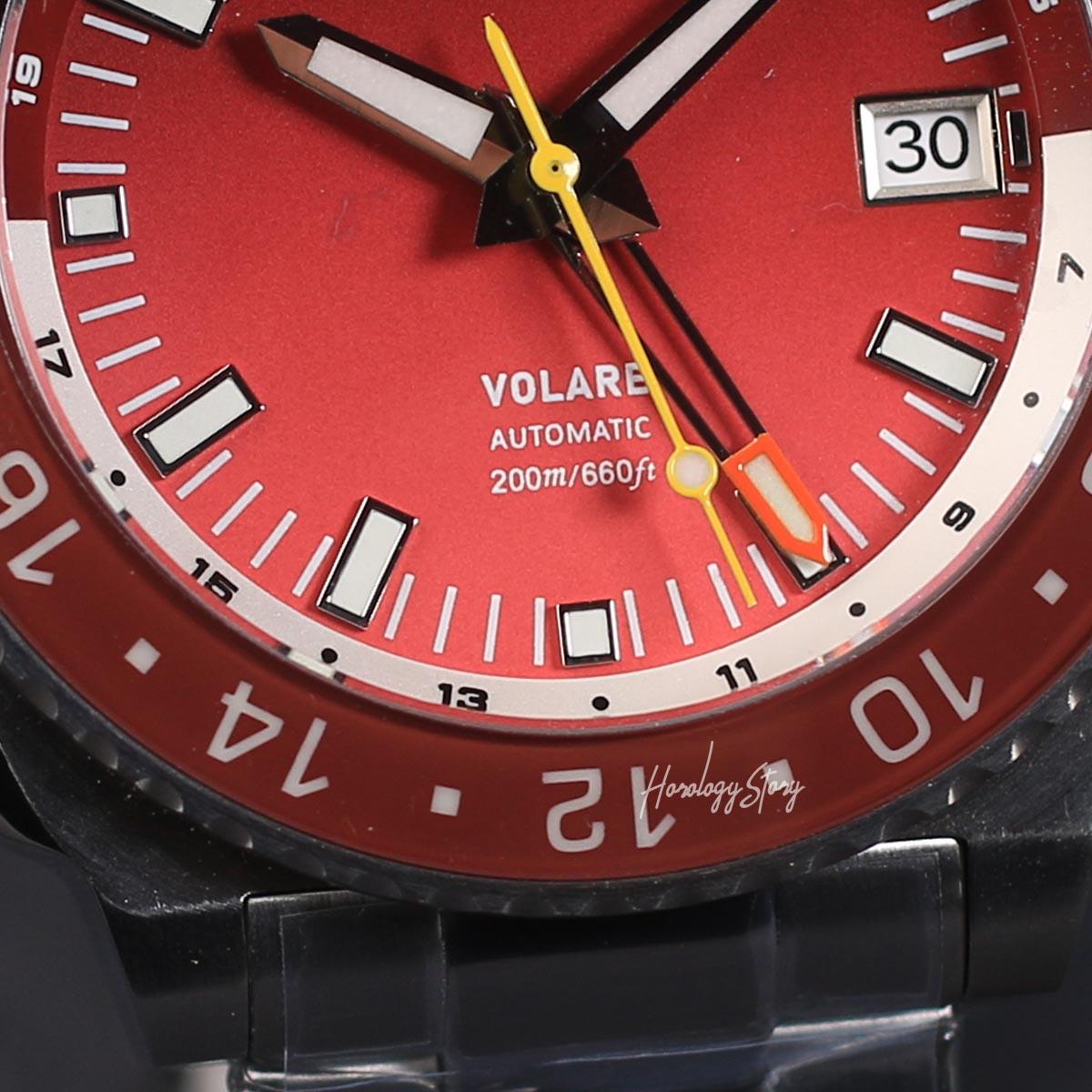 Vesuviate Volare 41mm GMT Red Dial