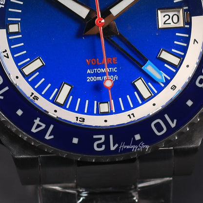 Vesuviate Volare 41mm GMT Blue Dial