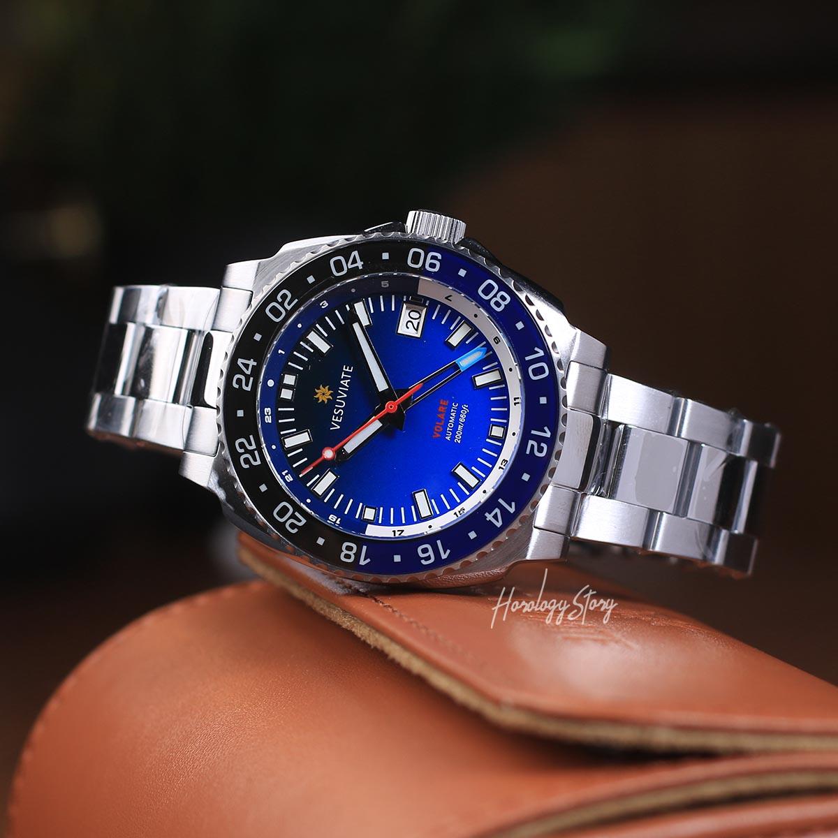 Vesuviate Volare 41mm GMT Blue Dial