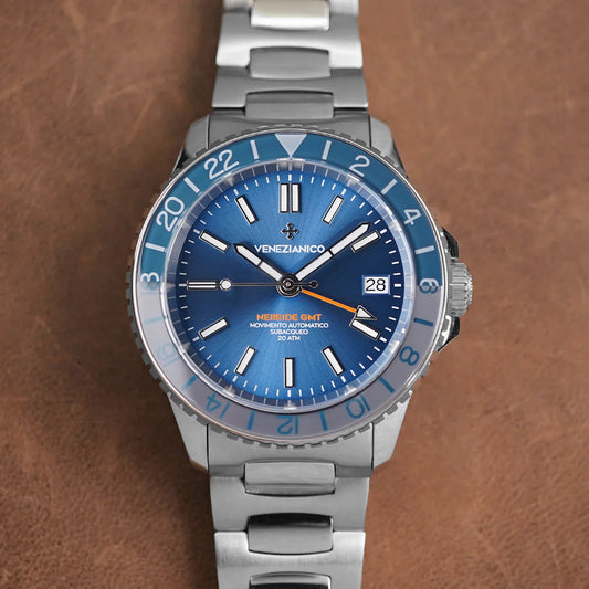 Venezianico Nereide GMT 39mm 3521502C Blue Silver