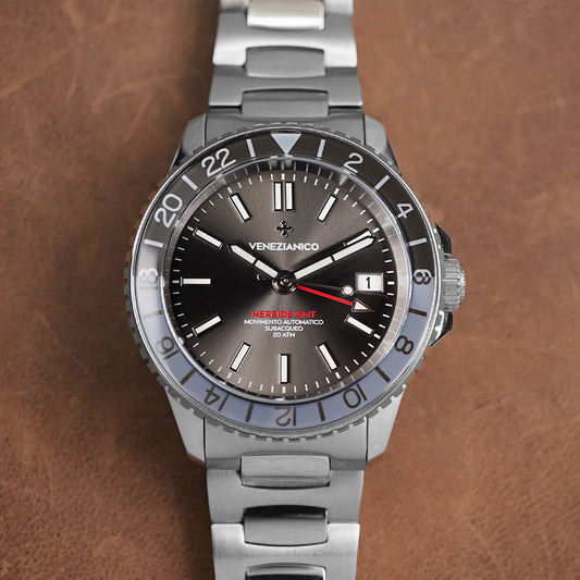 Venezianico Nereide GMT 39mm 3521501C Gray Silver