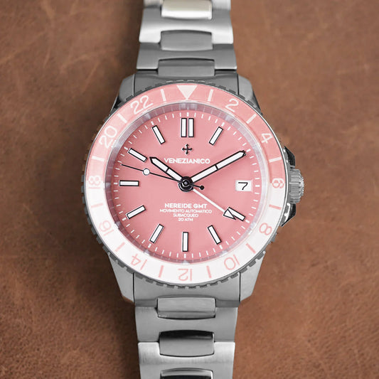 Venezianico Nereide GMT 39mm 3521506C Rosa